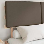 Леглова рамка с тапицирана гръбна част Таупе 150 x 200 cm