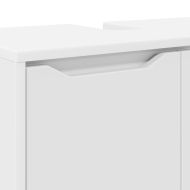 Шкаф за баня с мивка Бяло 60 x 30 x 60 cm Инженерно дърво