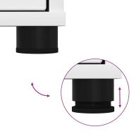 Шкаф за баня с мивка Бяло 60 x 30 x 60 cm Инженерно дърво