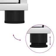 Шкаф за баня с мивка с рафт Лъскаво бяло 60 x 30 x 60 cm