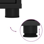 Шкаф за баня с рафт Черно 72,5 x 36,5 x 100 см Инженерно дърво