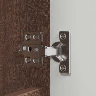 Шкаф с огледало за баня с рафт Кафяв дъб 60 x 20 x 60 cm