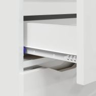 Служебен шкаф Лъскаво бяло 100 x 30 x 65,6 Инженерно дърво