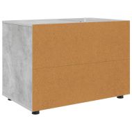 Шкаф за съхранение Циментено сиво 80 x 48 x 57 см