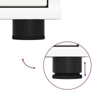 Шкаф за съхранение Лъскаво бяло 40 x 48 x 57 см Инженерно дърво