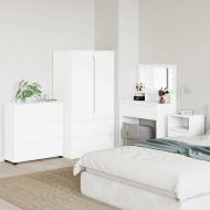 Шкаф за съхранение Бяло 80 x 31 x 81 см Инженерно дърво