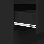 Шкаф за съхранение Черно 80 x 31 x 81 см Инженерно дърво