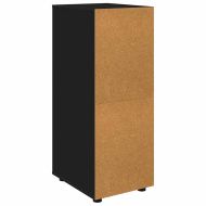 Шкаф за съхранение Черно 40 x 48 x 105 см Инженерно дърво