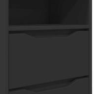 Нощни маси 2 pcs Черно 40 x 30 x 467 см Инженерно дърво