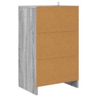 Нощно шкафче Сив Сонома 40 x 30 x 467 см Инженерно дърво