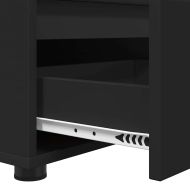 ТВ шкаф с чекмедже Черно 100 x 48 x 43 см Инженерно дърво