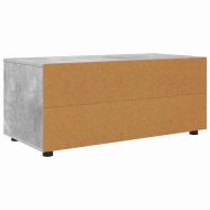 ТВ шкаф Циментено сиво 100 x 48 x 43 см Инженерно дърво