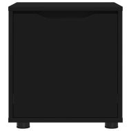Шкаф за баня Черно 40,5 x 40 x 44 см Инженерно дърво