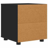 Шкаф за баня Черно 40,5 x 40 x 44 см Инженерно дърво