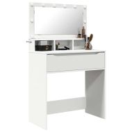 Тоалетки за спалня Бяло 80 x 39,6 x 135 см Инженерна дървесина