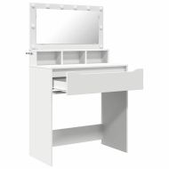 Тоалетки за спалня Бяло 80 x 39,6 x 135 см Инженерна дървесина