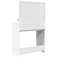 Тоалетки за спалня Бяло 80 x 39,6 x 135 см Инженерна дървесина