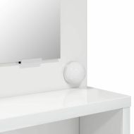 Тоалетки за спалня с чекмедже Лъскаво бяло 80 x 39,6 x 135 см