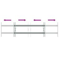 Регулируема решетка за прозорци с 2 напречни пръта 700-1050 мм