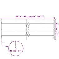 Регулируема решетка за прозорци с 3 напречни пръта 700-1050 мм