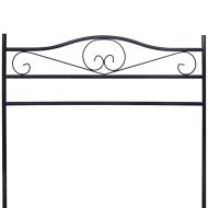 Щендер за дрехи, черен, стомана