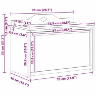 Кутия за съхранение с предна страна за тебешир ROROS Сив и бял