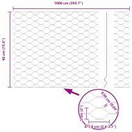 Шестоъгълна ограда Зелен 0,4 x 10 м ПВЦ