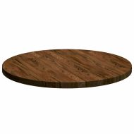 Топ за маса Ø 60 x 2,5 cm Кръгла Масивен дъб Светло кафяво