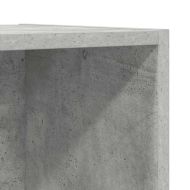 ТВ шкаф за стенен монтаж, бетонно сив, 37x37x107 см