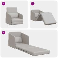 Диван легло 60cm Облачно сиво текстил