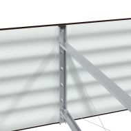 Повдигнато легло Кафяво 320 x 80 x 44 cm Стомана