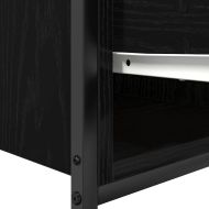 Шкаф за баня с чекмеджета Черен дъб 60x34,5x60 cm