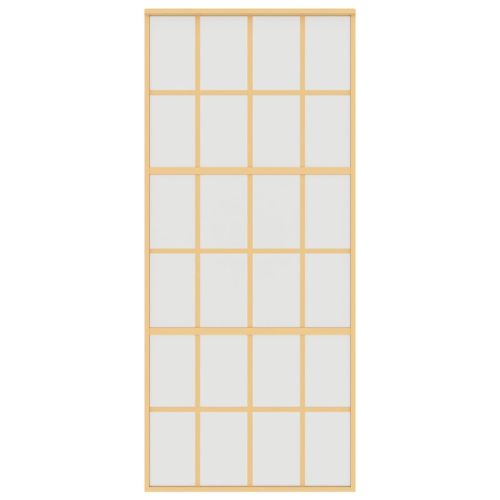 Плъзгаща се врата 90x205 см матирано ESG стъкло и алуминий