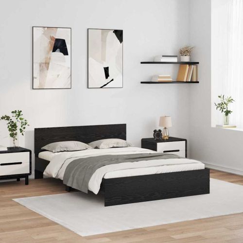 Рамка за легло Черния дъб 120 x 190 cm Инженерно дърво