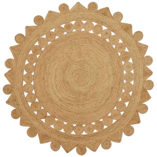 Килим Кафяво Ø 210 cm юта