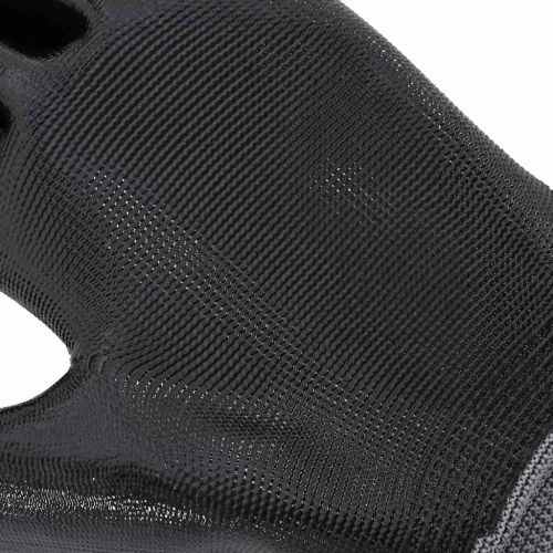 Работни ръкавици 24 pcs Сив и черен 7 / S Полиестер