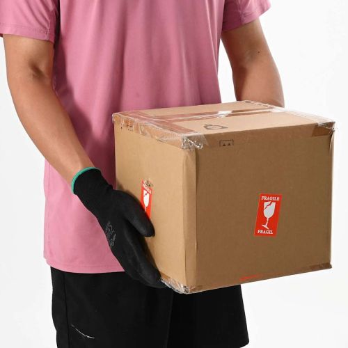 Работни ръкавици 12 pcs Черно 8 / m Полиестер