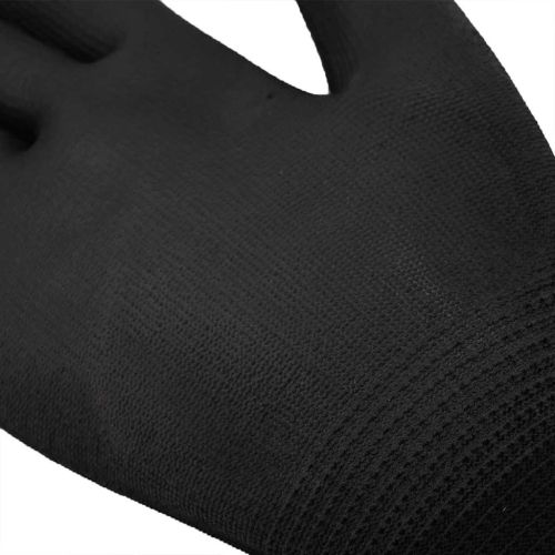 Работни ръкавици 24 бр. Черно 10 / xl Полиестер