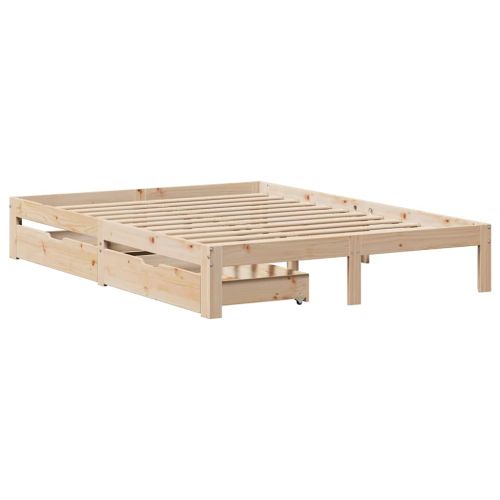 Рамка за легло, с чекмеджета, без матрак, 140x200 см