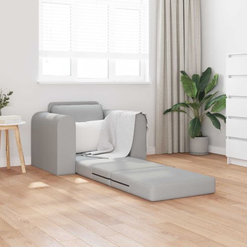 Диван легло Облачно сиво 98 x 71 x 83 см текстил