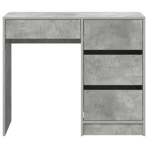 Бюро Циментено сиво Инженерна дървесина 90 x 37.5 x 75 см