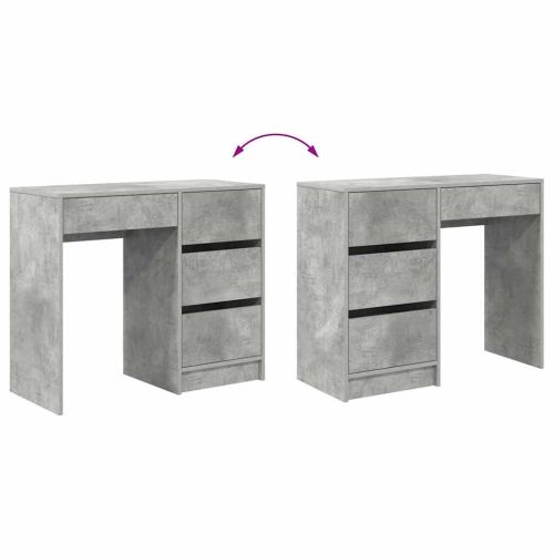 Бюро Циментено сиво Инженерна дървесина 90 x 37.5 x 75 см