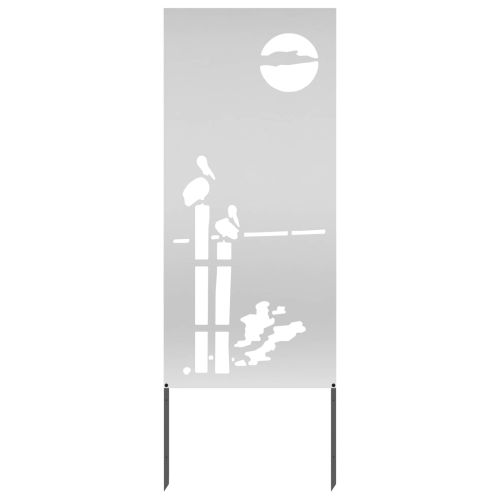 Екран за градинска неприкосновеност Сребрист 50 x 140 см