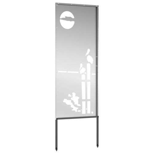 Екран за градинска неприкосновеност Сребрист 50 x 140 см