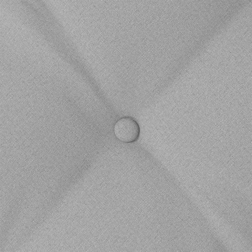 Възглавница за гръб Облачно сиво 80 x 19 x 50 см текстил