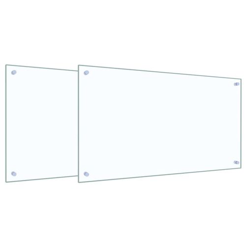 Кухненски заден панел 2 pcs Прозрачен 90 x 50 cm