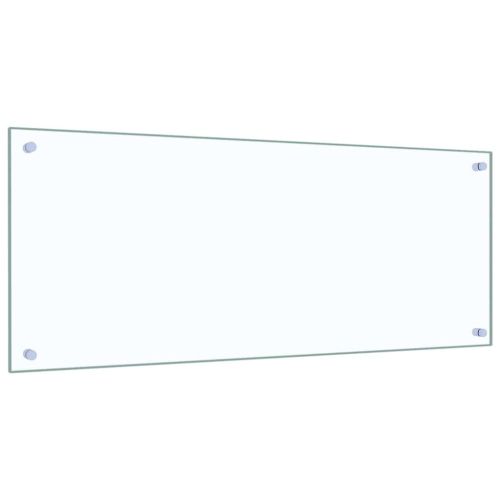 Кухненски гръб 2 pcs Прозрачен 100 x 40 cm закалено стъкло