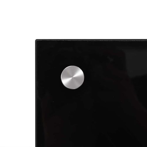 Кухненски гръб 2 pcs Черно 90 x 40 cm закалено стъкло