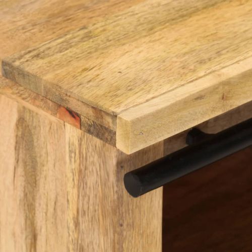 ТВ шкаф, 90x35x40 см, мангово дърво масив