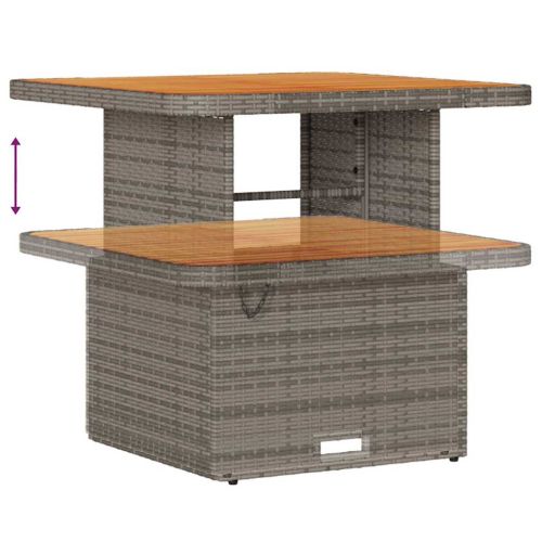 Градински Софа Комплект с възглавница 12 pcs Сив полиратан